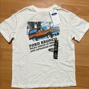 Ford White Short Sleeve Bronco Tee